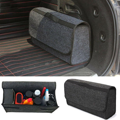 Large SUV Trunk Organizer,Multipurpose collap-sible SUV Trunk Organizer,Felt Car Storage Box with Handle