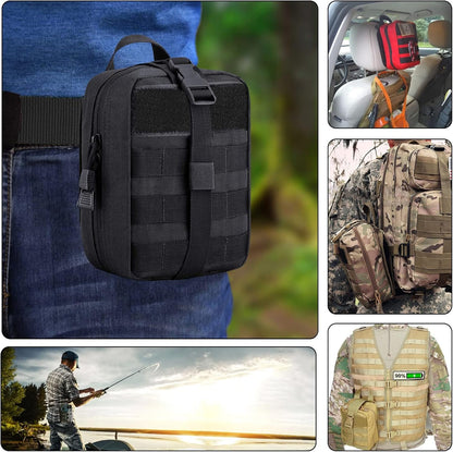 ifak molle First aid Bag EMT Tactical Pouches Rip-Away Medical Pouch Utility Rescue Emergency Trauma Accessories Tools Bag Military Belt Pouch (camo)