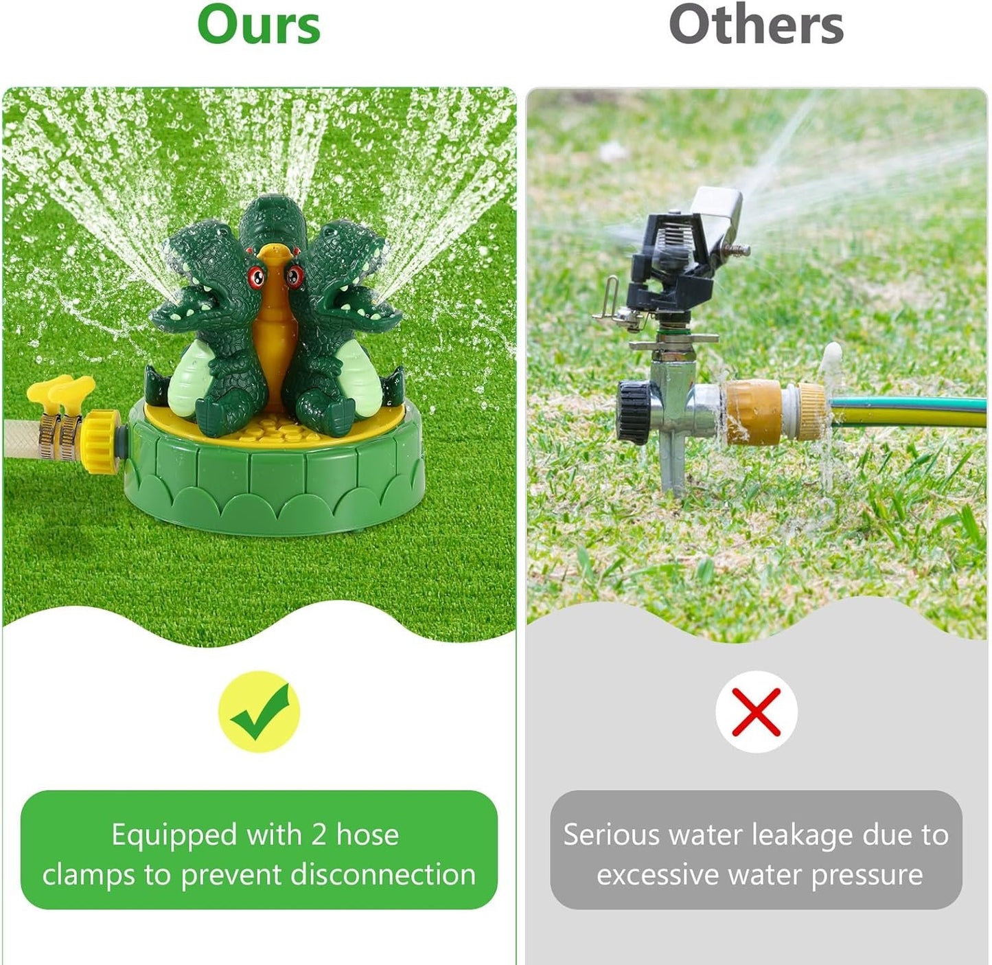 MoKo Sprinkler for Kids-Cute Outdoor Water Toy Spray Swimming Pool Toy, Fun Summer Play Water Toys for Backyard Lawn Garden Game Activities Pet Boys Girls