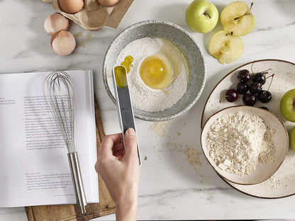Joseph Joseph Measure-Up Adjustable Measuring Spoon for Wet and Dry Ingredients, BPA Free, Blue