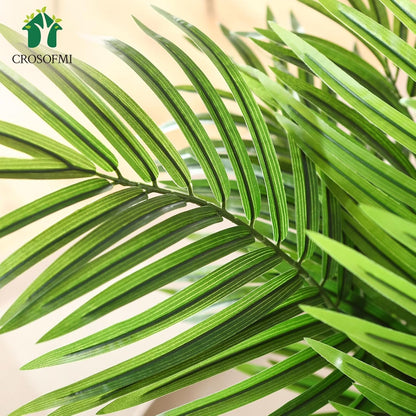 Artificial Areca Palm Plant 5.5Ft Fake Tropical Palm Tree, Perfect Faux Dypsis Lutescens Plants in Pot for Indoor Outdoor House Home Office Garden Modern Decoration Housewarming Gift,1Pcs