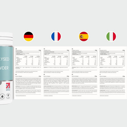 Collagen Supplement Powder 500 g/50 Doses, Hydrolyzed Collagen Peptides Grass Fed, Collagen Drink For Skin/Hair/Bones/Joints (Colagenic Woman) Collagen VitaBright / Collagen Powder