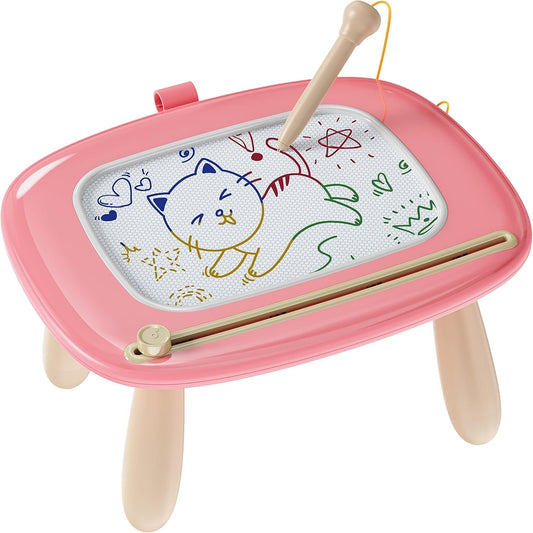 Toys for 1 2 Year Old Girl, Toddler Girl Toys and Gift, Magnetic Drawing Board for Early Learning, Birthday Gift/New Year Gift for Baby Girls Boys, Doodle Board Kids Toys for Toddlers 1-3(Pink)