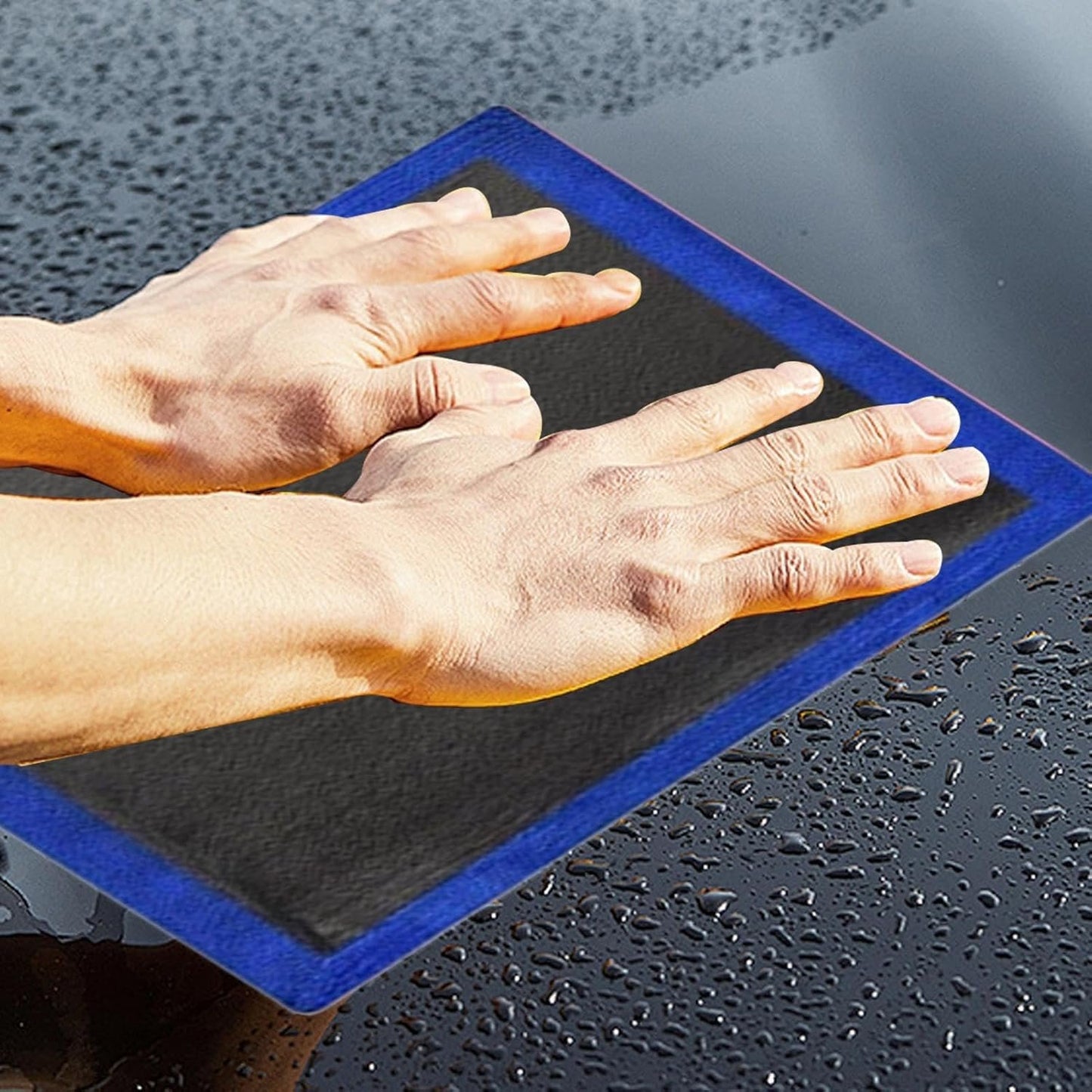 Generico Clays Towel Auto-Detailing, Clay Rag for Car Detailing 2 Sided, Auto Cleaning Accessories, Detailings Alternative Mitt for Motorcycle, Bicycles, Car, 12 x 12 Inches