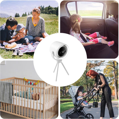 Ceprznvey Stroller Fan, Portable Baby Fan, Clip on Cooling, 100 Speed Stepless Adjustment, Built-In Night Light, for Travel Beach Camping Backseat Crib, 12,8 x 6,57