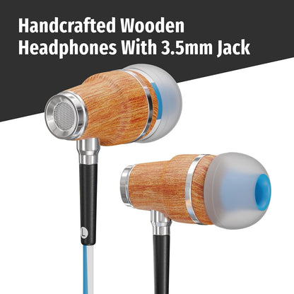 Symphonized Wired Ear buds with Microphone — 90% Noise Cancelling In Ear Headphones Wired, Ear Buds Wired, Earbuds for Computer, Android & PC — Corded Earbuds, Plug In Earphones with Mic (3.5mm Jack)