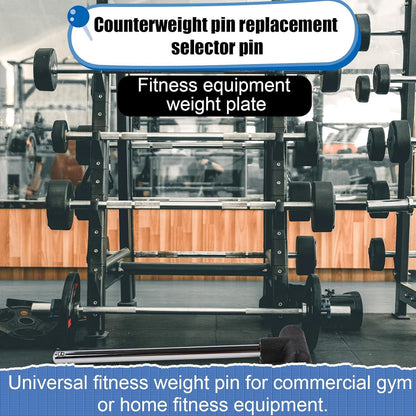 2pcs T-Shaped Weight Stack Pin, Pin Tensile 3/8 Inch Diameter 6 Inch Locking Space Heavy Duty Gym Pin Weight Extension Machine Selector Pin for Home Gym Exercise Part Accessories