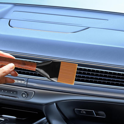 ccuzs Car Cleaning Brush, Interior Detailing Tool, Soft Bristle Dust Brush, Multi-Purpose Auto Cleaner, Ensured to Withstand Frequent Use, Made of Wood Material