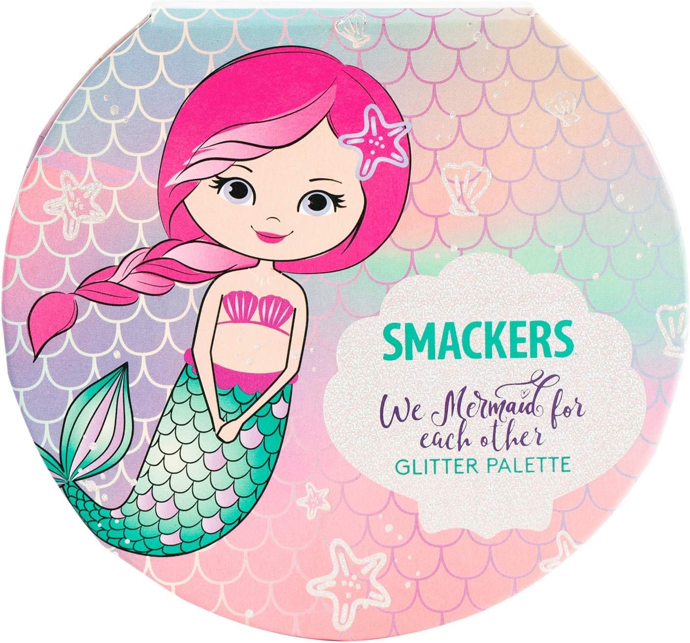 Lip Smacker Sparkle & Shine Eyeshadow Makeup Palette, Mermaid Palette Shimmer | Christmas Make Up Collection | Holiday Present | Gift for Girls