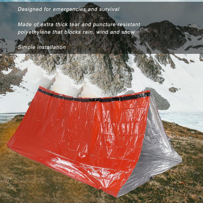 Emergency Survival Shelter Tent, Tube Tent Survival Shelter Resist Wind Snow for Earthquake Relief Camping Hiking Outdoor Adventures(#1)