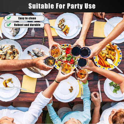 Plastic Cutlery Set 90 Pieces,30 Plastic Forks,Knives and Plastic Spoons,Reusable Plastic Cutlery Transparent and Robust Cutlery Sets for Birthday Party Barbecue Party Wedding ect (Transparent)