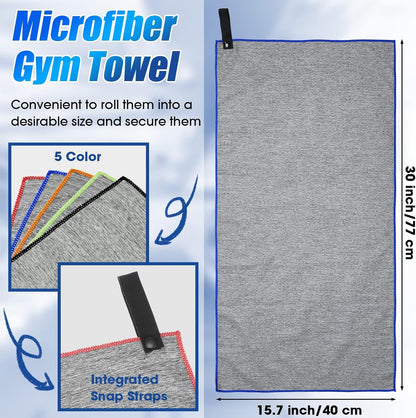 Microfiber Gym Towel Quick Dry Men Women Workout Gear for Body Sweat Sports Exercise Fitness Tennis Running Riding Hiking Camping Yoga Jogging Fishing Working Out Towel