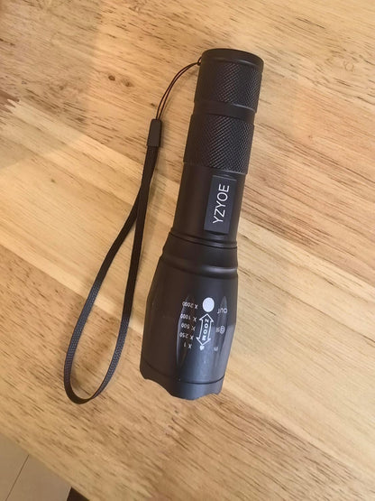 Rechargeable Red Light Flashlight，Tactical Flashlights， 2 in 1 White Lights and LED Red Hunting Light，2 Modes, Coon Hunting Lights， Detector,Night Observation, Astronomy, Aviation.