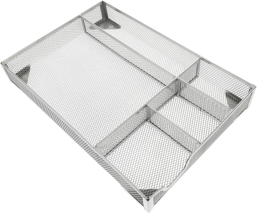 COHEALI Metal File Organizer for Office Capacity Mesh Magazine Holder Versatile Document Storage Basket for Folders Notebooks Mail for Home and Workspace Organization