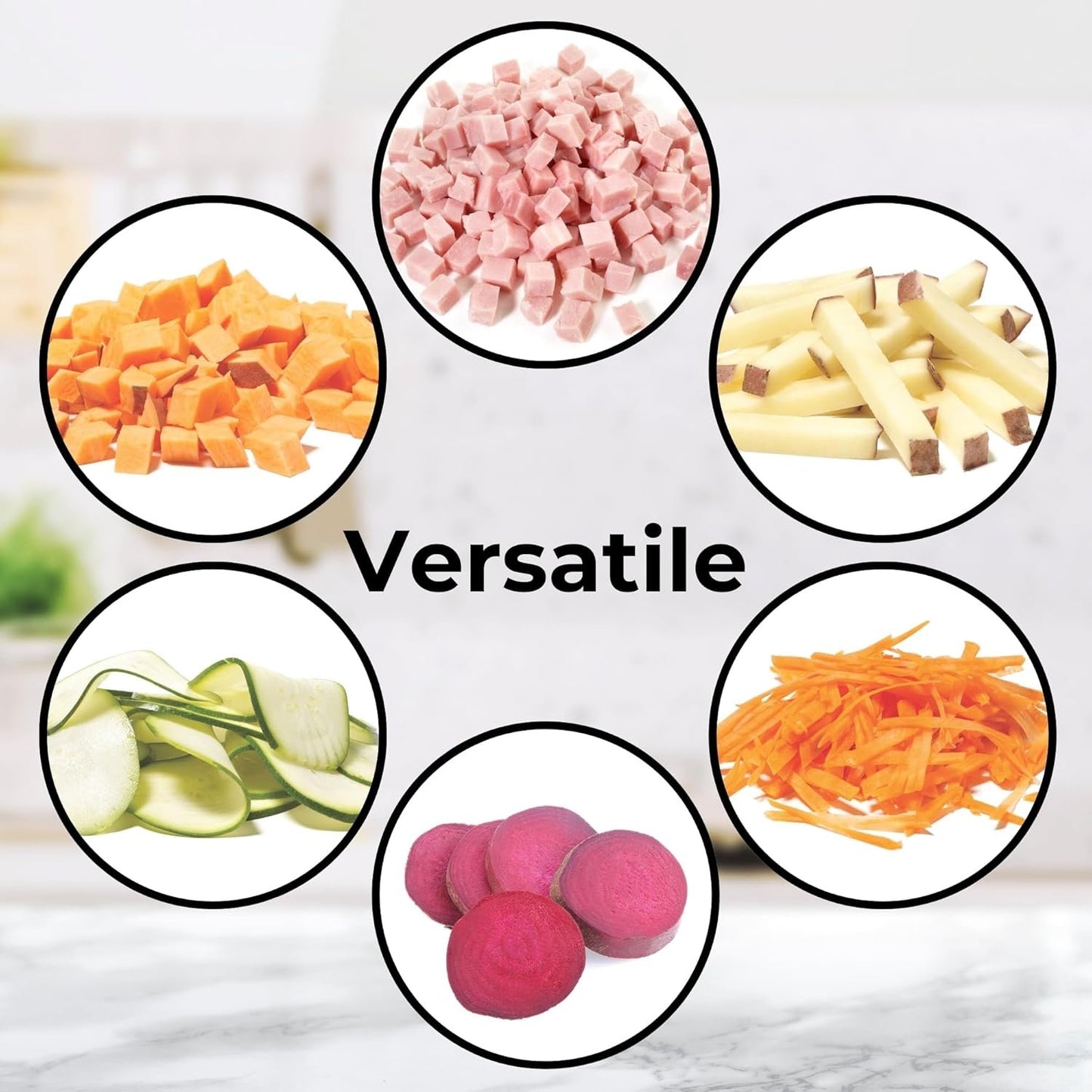 Starfrit Pump'n'Slice - Vertical Mandoline, Food Chopper, Slicer - Safe Enclosed Blades - Folds for Storage | Cleaning Tool -2-in-1