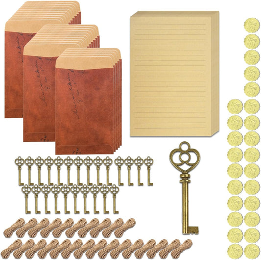 CZAYEFNH Vintage Styled Stationery Set - A Complete Letter Writing Bundle with Kawaii Stationery, Envelopes, Writing Paper, Letter Paper, Mini Envelopes & More – Perfect for Any Occasion or Everyday