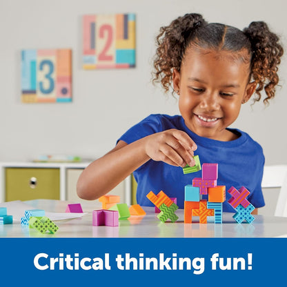 Learning Resources STEM Explorers Brainometry - 34 Pieces,Ages 5+ STEM Toys for Kids, Brain Teaser Toys and Games, Kindergarten Games