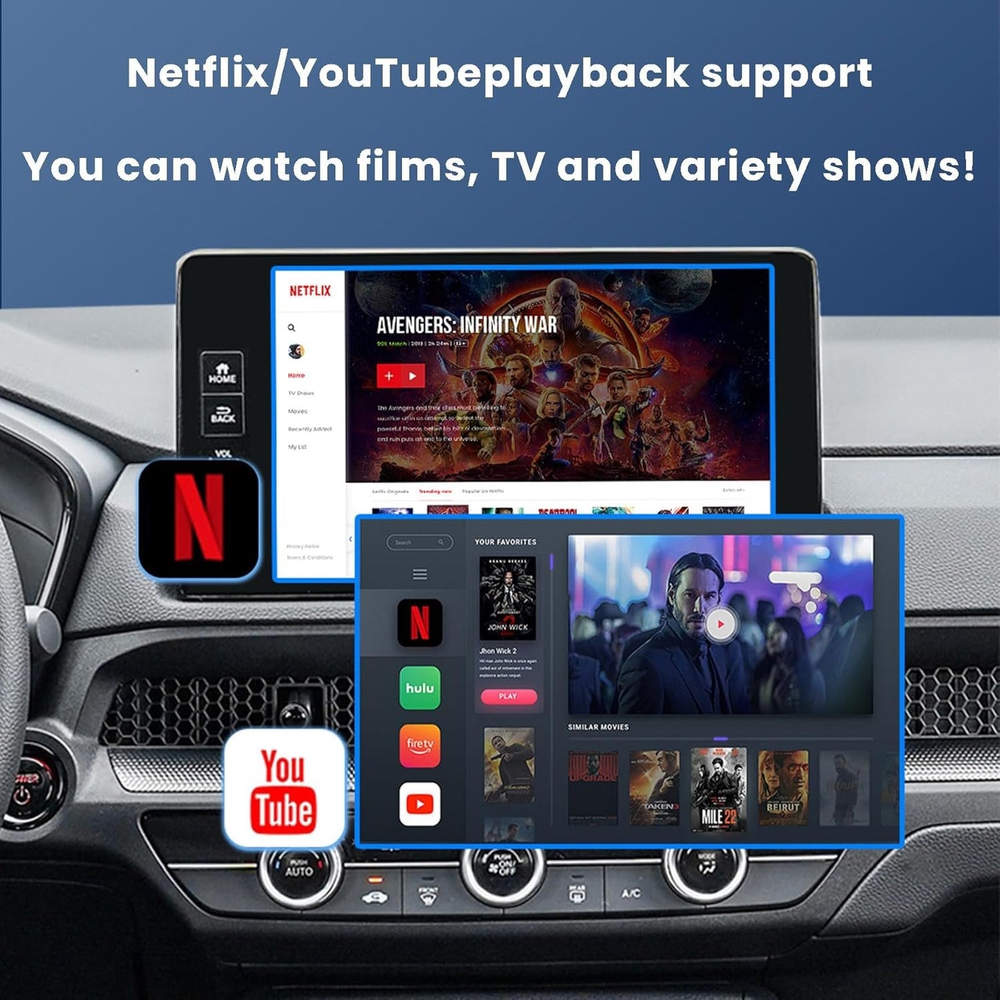 Auto Plexion, Autoplexion 2025 New Upgrade Pairr Max Pro-Netflix/YouTube/Iptv/Tiktok Wireless Carplay/Android Auto Car Box, 2+16g, Auto Connect, No Delay (2 + 16 G)