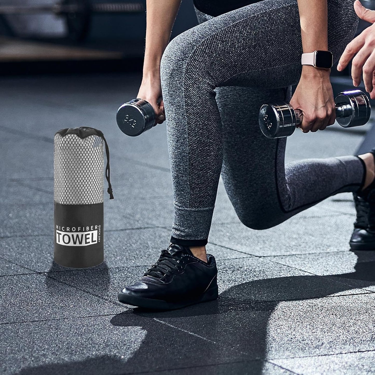 Quick Drying Beach Towel, Microfiber Sandproof Bath Towel, Ultra-Absorbent Workout Gear, Portable Fast-Dry Cloth for Fitness and Travel, 15.75x31.5 inches, Microfiber