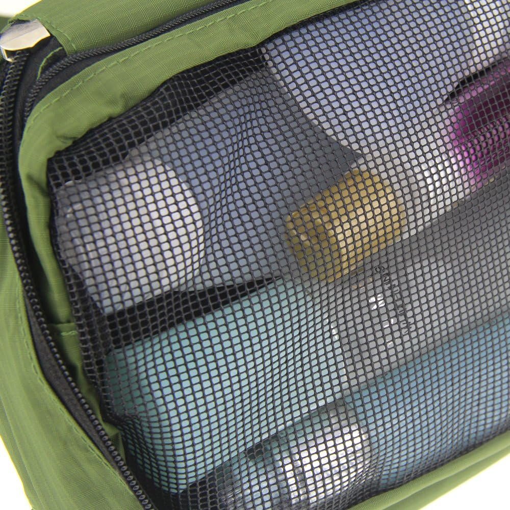 Relavel Cosmetic Pouch Toiletry Bags Travel Business Handbag Waterproof Compact Hanging Personal Care Hygiene Purse (army green)