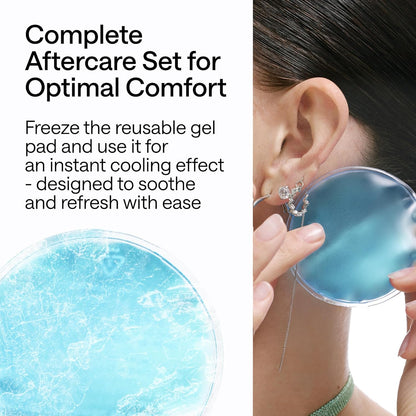 Piercing Aftercare Spray - Sterile Saline Solution for Piercings with Panthenol & Tea Tree Oil for Piercing Bumps - Lip, Body, Nose Rings, & Ear Piercing Cleaner - Keloid bump removal for piercings