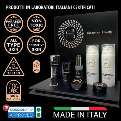 Apollinea Skin Care Face Kit for Women and Men with Hyaluronic Acid Face Serum (30 ml) and Anti-Wrinkle Face Cream 100% Made in Italy