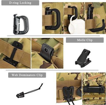 Emergency Survival Kits, Tactical Military Trauma First Aid Kit, Molle EMT IFAK Pouch Outdoor Gear Tourniquet Bandage Bleeding Control Kit for Camping Hiking Hunting Travel Car Adventures