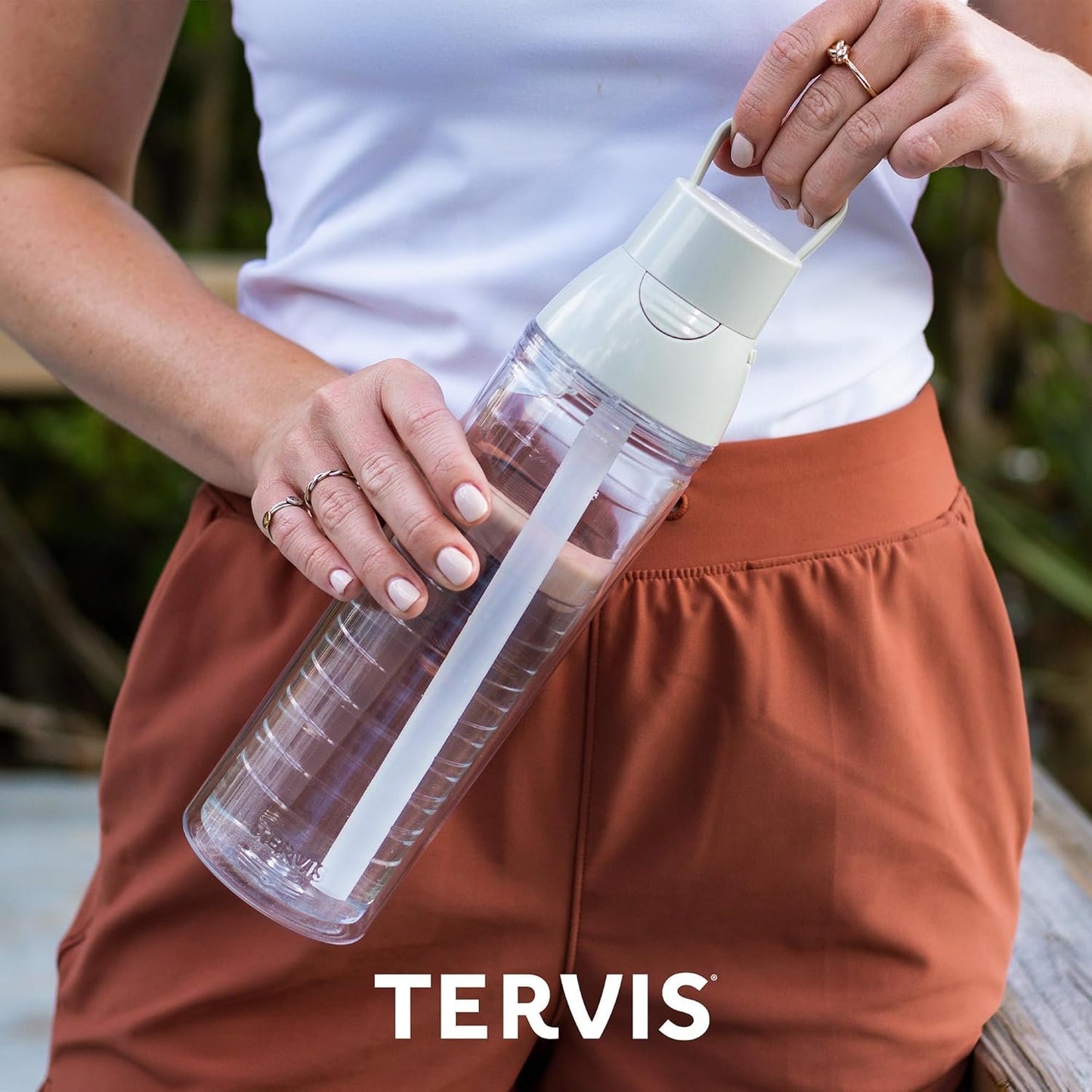 Tervis Watercolor Pansy Insulated Tumbler, 24oz Venture Lite Water Bottles, Classic