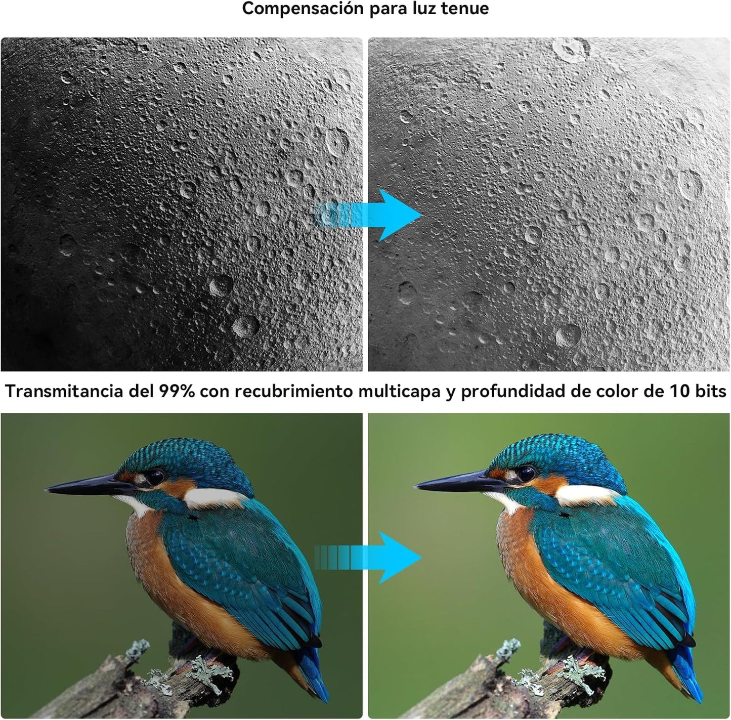 APEXEL Eyepiece Adapter for Wifi Electronic Telescope, 1/2.9 Inch CMOS Color Eyepiece Camera for Telescope and Microscope 23-50mm