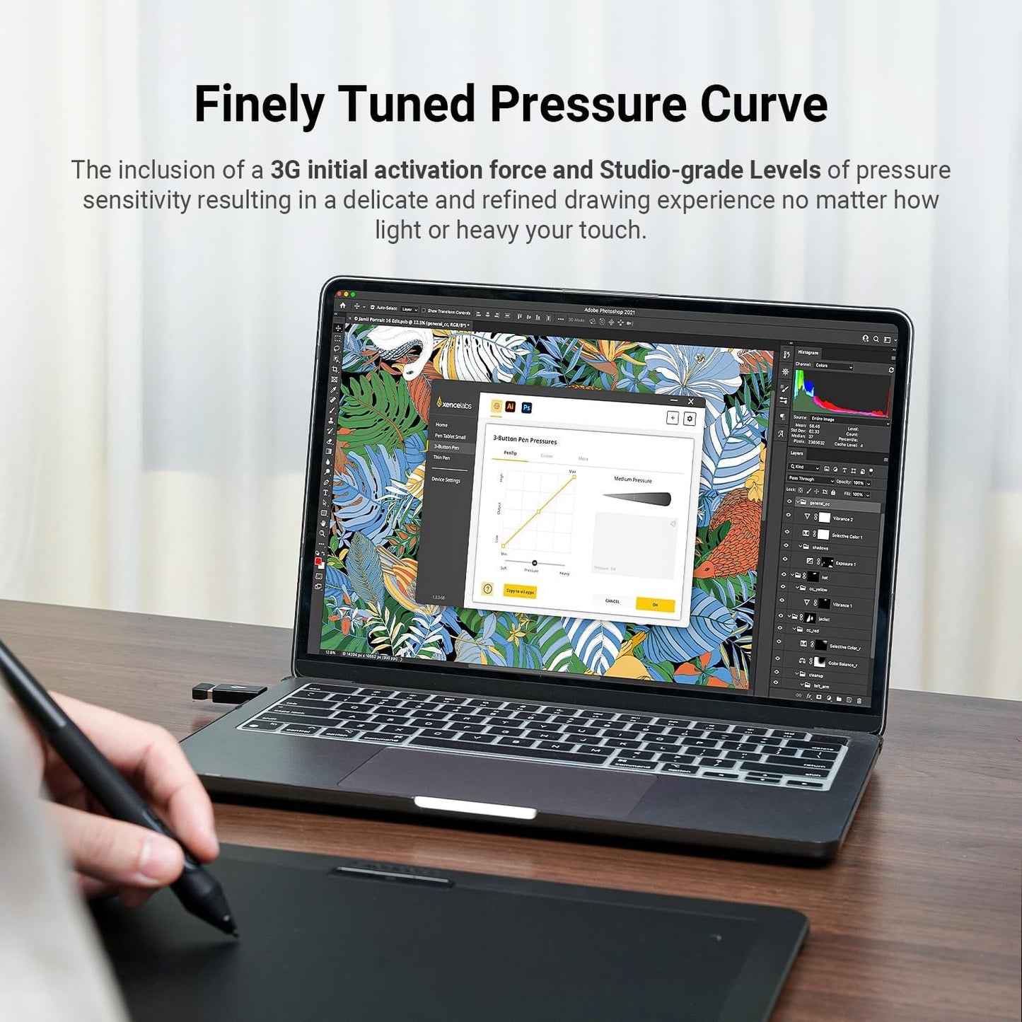 XENCELABS Drawing Tablet Bundle, 10 x 6 inch Wireless Graphic Tablet with Shortcut Keys, Pen Tablet with 2 Battery-Free Stylus, 8192 Levels Pressure for PC Mac Linux, Black