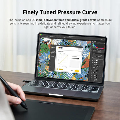 XENCELABS Drawing Tablet Bundle, 10 x 6 inch Wireless Graphic Tablet with Shortcut Keys, Pen Tablet with 2 Battery-Free Stylus, 8192 Levels Pressure for PC Mac Linux, Black