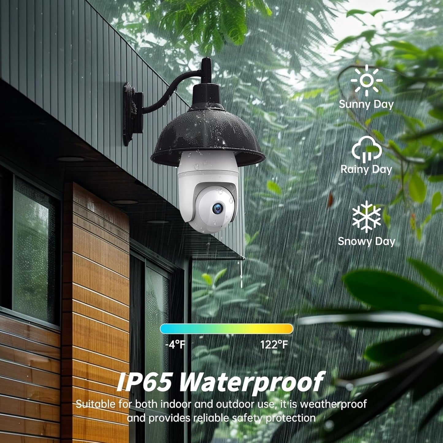 Light Bulb Security Camera - 5g 2K Lightbulb Security Cameras Wireless Outdoor EseeCloud, 360 Front Porch Light Camera Screw in Light Socket 7/24 Motion Sensor Color Night Vision 2-Way Audio