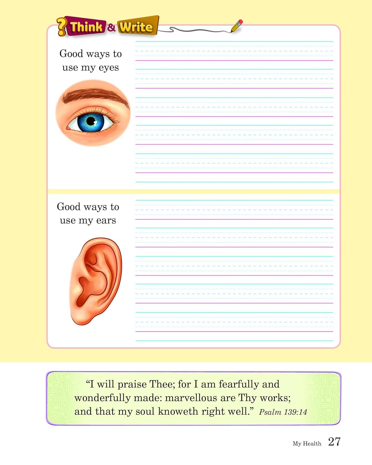 Health, Safety, and Manners - abeka 1st grade third edition