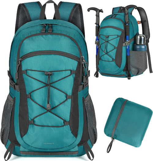 Hiking Backpack 40L Waterproof Camping Backpack Lightweight Packable Backpack for Women Men Outdoor Travel Daypack