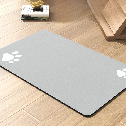 Pet Feeding Mat - Absorbent Mat for Food and Water Bowl - Quick Dry Dog Water Dispenser - Pet Supplies for Messy Drinkers