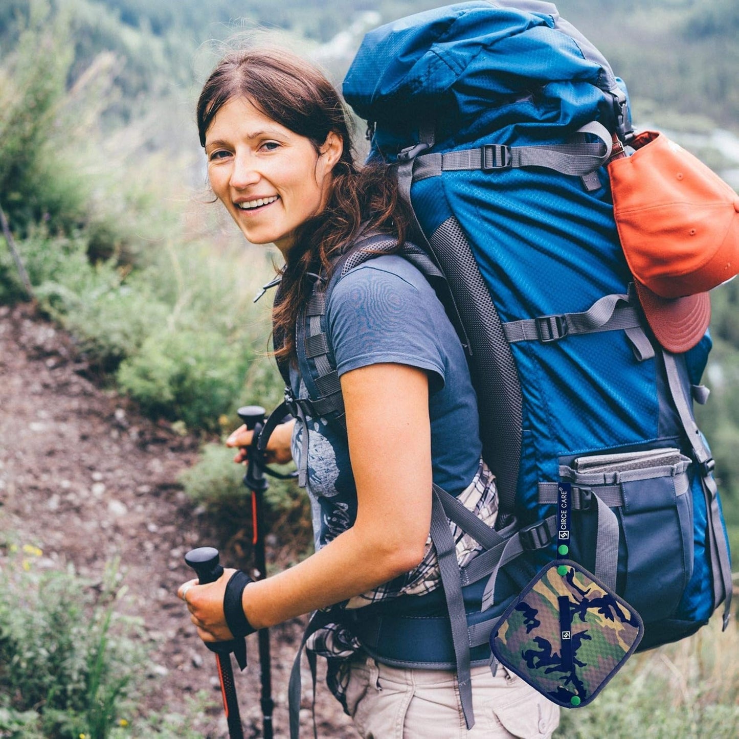 CIRCE CARE Pee Cloth: Silver Infused Pee rag for Women who Pee Outdoors, Reusable Absorbent Wipes, Eco-Friendly alt. to Toilet Paper, Hygienic Female Urination Solution for Camping, Hiking, Travel.