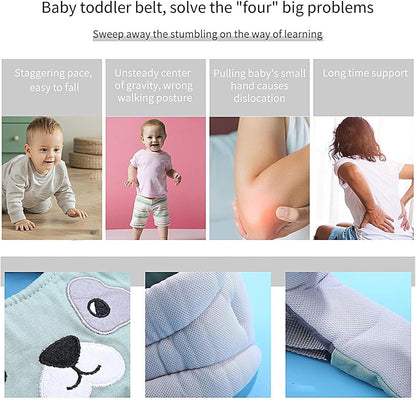 Baby Walking Harness, Adjustable Toddler Safety, 7 x 5 in Trainer Tool Support, Breathable Carriage, Outdoor Activities for Child 6-36 Months, Stroller, Stepper