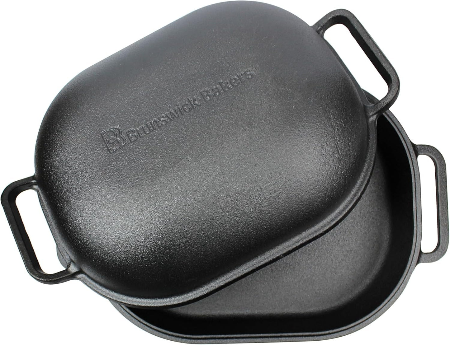 Brunswick Bakers Cast Iron Bread Baking Pan, Size 39 x 26 cm Black