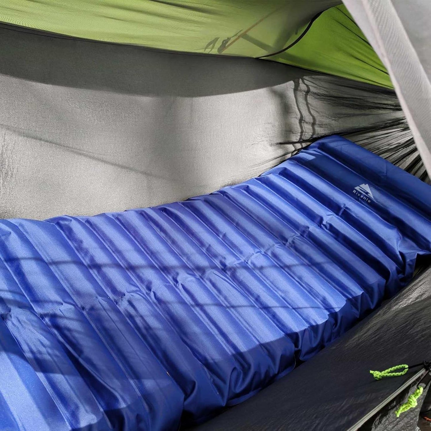 Rivenlo Camping Hammock Tent with Mosquito Net & RainFly, 3 in 1 Waterproof Lightweight Portable Sleeping Hammock Bug Backpacker Travel Outdoor Gear with Tree Strap Swing, for Hiking Patio Expedition