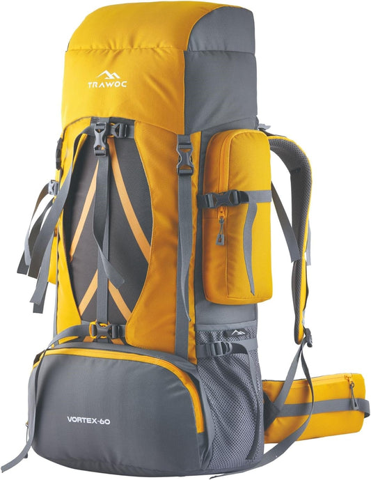 TRAWOC VORTEX 60 Ltr Travel Backpack Hiking Trekking Bag Rucksack Bag for Men & Women