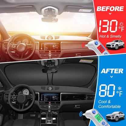 ULROLIT Windshield Sun Shade for 2020-2025 Lincoln Corsair Accessories, Foldable Window Sunshade Sun Visor Protector, Front Windshield Sunshade Sun Shield Blocks UV Rays Heat