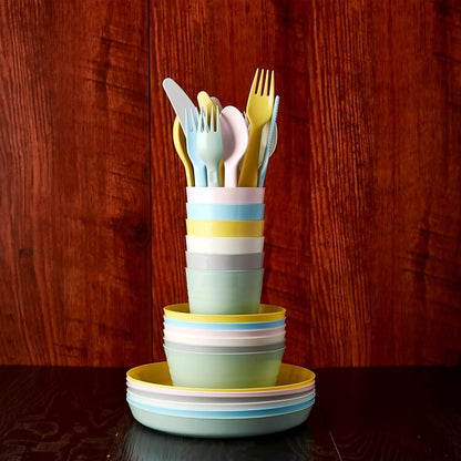 Ikea 901.929.62 Kalas Piece Bpa-Free Flatware Set of 18 (Packaging May Vary), Multicolored