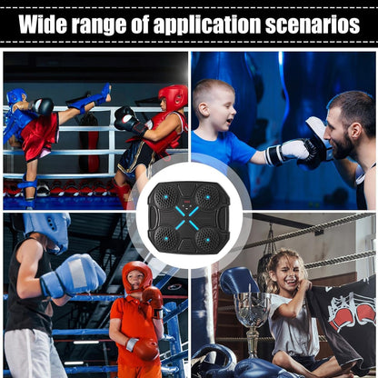 Attrezzatura da boxe high-tech, Allenatore di punzonatura integrato con musica, Punzonatrice per fitness, di boxe intelligente con guanti, Macchina da boxe con display musicale, Punzonatrice
