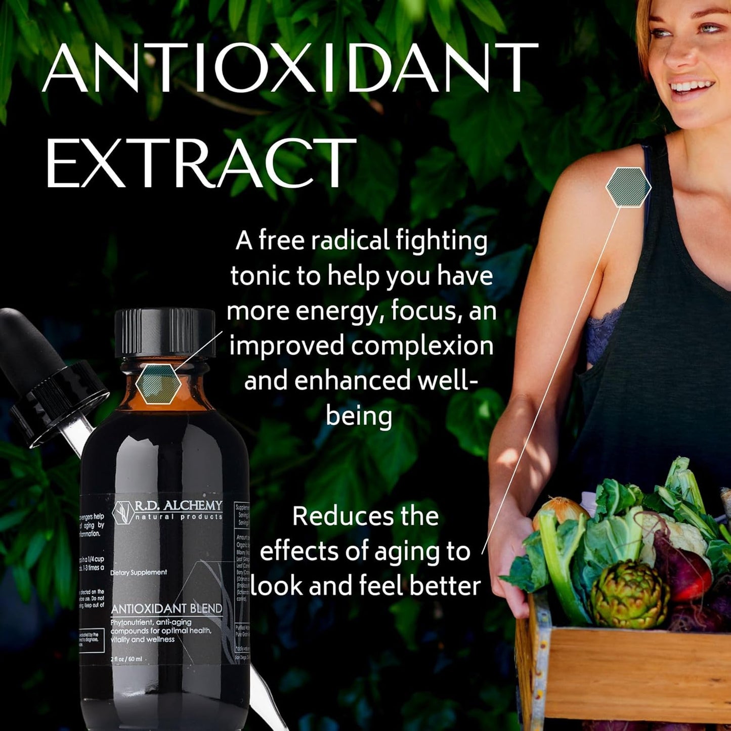 RD Alchemy - 100% Natural & Organic Antioxidant Blend - Anti-Aging Compounds for Optimal Health, Vitality and Wellness