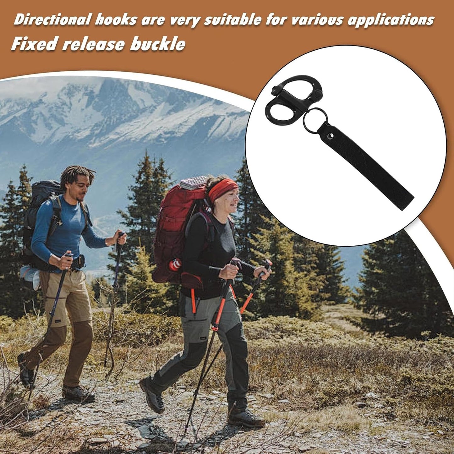 Quick Release Clip Shackle, Stainless Steel Snap Hook, Marine Grade Construction, Heavy Duty Rigging Connector, Firefighter Safety Tool, 6.3x4.72x0.79 Inches, Fire Rescue Equipment