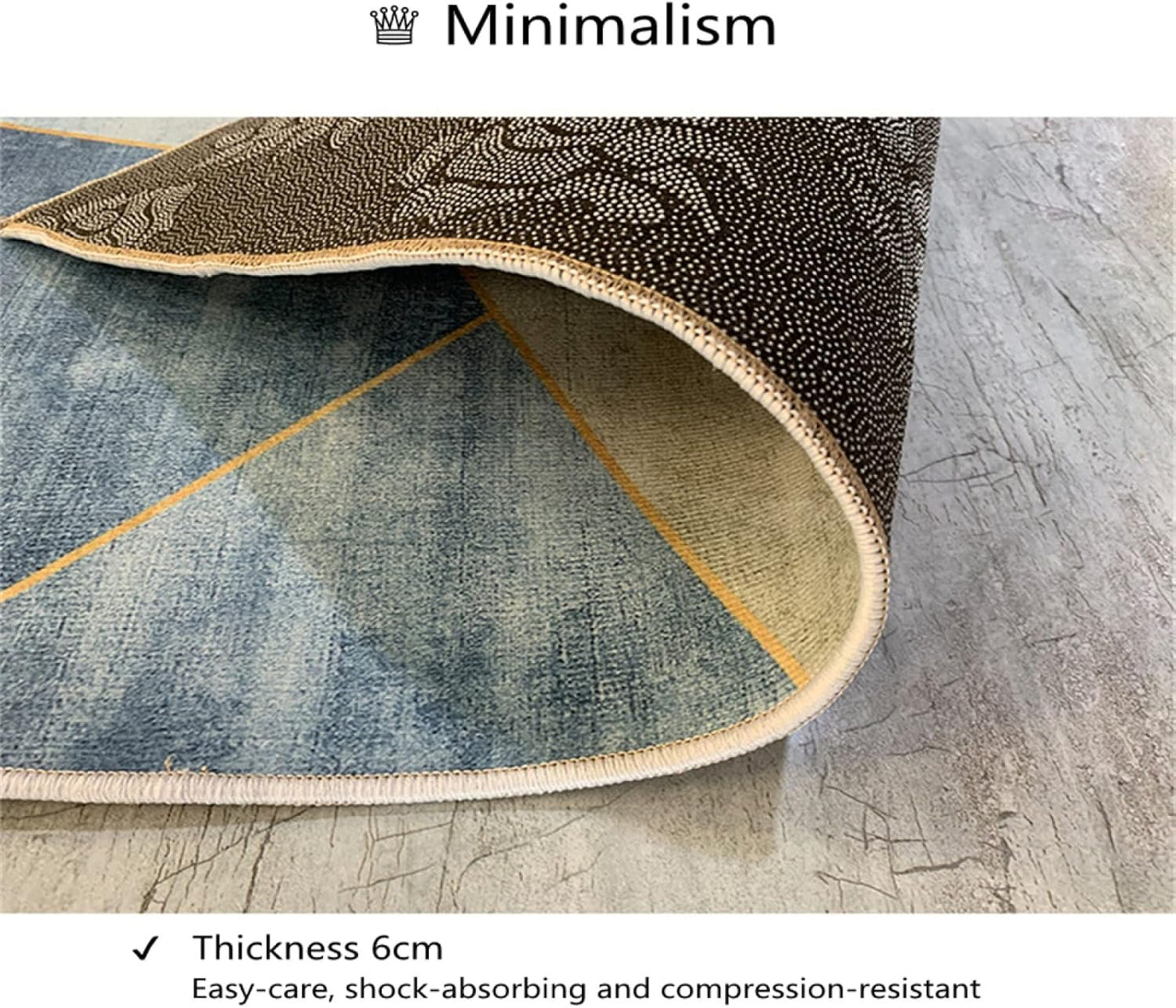 RUGMRZ Tappeto Corridoio Moderno 200 x 300 cm Tappeto Palestrina Bambini blu Tappeto Da Corsa Per Il Corridoio Degli Accessori Per La Cameretta Dei Bambini Moderni Blu