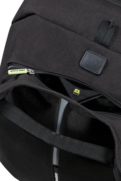 Samsonite Securipak Laptop Backpack, Black Steel, Travel Backpack 15.6" EXP