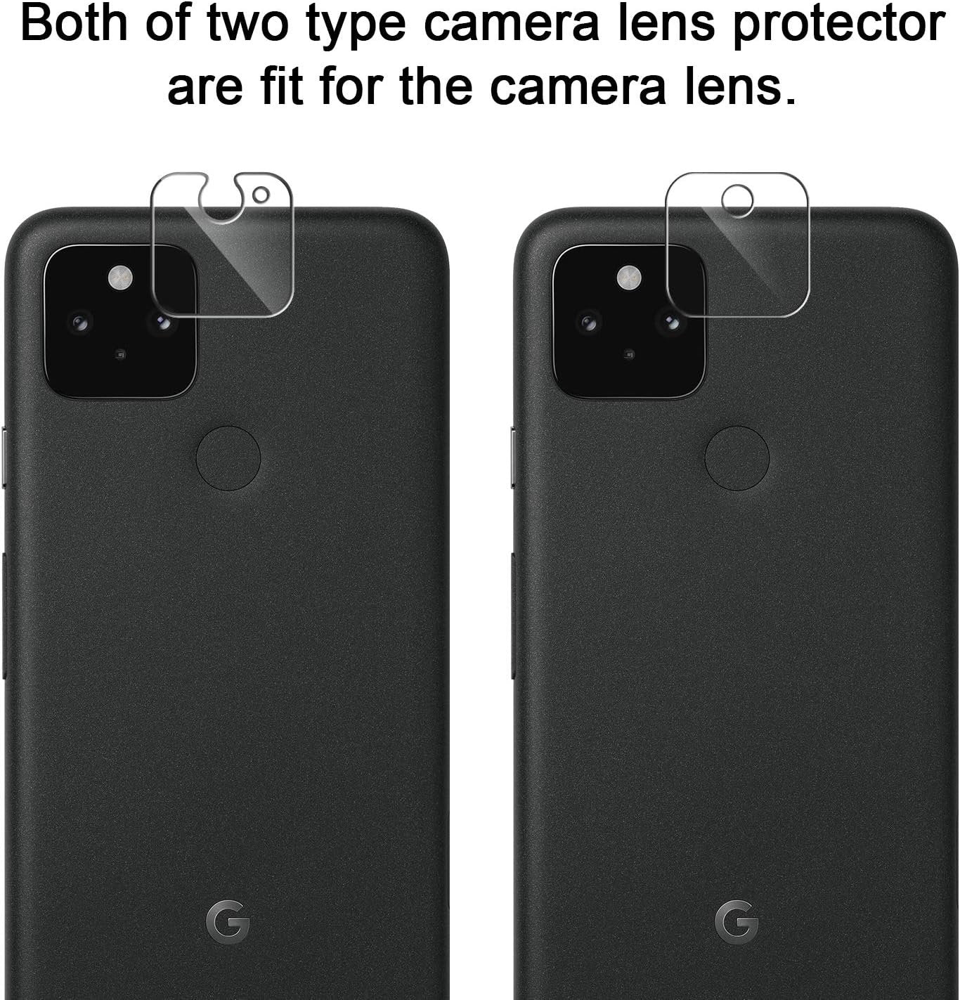 LK [6 Pack] 3 Pack Screen Protector for Google Pixel 5 + 3 Pack Camera Lens Protector, Anti-Scratch, Easy-Installation Tool, Tempered Glass 9H Hardness for Google Pixel 5