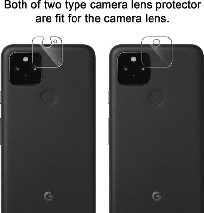 LK [6 Pack] 3 Pack Screen Protector for Google Pixel 5 + 3 Pack Camera Lens Protector, Anti-Scratch, Easy-Installation Tool, Tempered Glass 9H Hardness for Google Pixel 5
