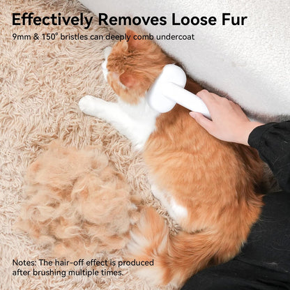 Cat Brush with Release Button, Cat Brushes for Indoor Cats Shedding, Cat Brush for Long or Short Haired Cats, Cat Grooming Brush Cat Comb for Kitten Rabbit Massage Removes Loose